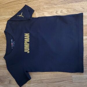 Air Jordan Jumpman T Shirt Little Boys Unisex Size 6 (5-6 YRS) Black Gold